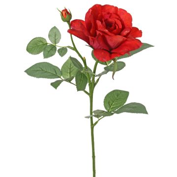 Flor decorativa rosa WAIOLA, roja, 65 cm, Ø 11 cm Flor decorativa rosa WAIOLA, roja, 65 cm, Ø 11 cm