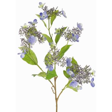 Rama artificial de hortensia KATHANI, azul-blanco-verde, 80 cm, Ø 10-13 cm Rama artificial de hortensia KATHANI, azul-blanco-verde, 80 cm, Ø 10-13 cm