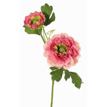 Ranúnculo artificial SAGARA, rosa-rosa-verde, 45 cm, Ø 5-9 cm Ranúnculo artificial SAGARA, rosa-rosa-verde, 45 cm, Ø 5-9 cm