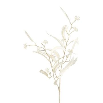 Rama artificial de eucalipto ZILFOR con flores, blanco, 80 cm Rama artificial de eucalipto ZILFOR con flores, blanco, 80 cm