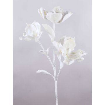 Rama de camelia de espuma sintética RANIA, blanca, 95 cm, Ø 18-22 cm