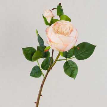 Rosa de col artificial MIRETTA, rosa-verde, 60 cm, Ø 3-9 cm Rosa de col artificial MIRETTA, rosa-verde, 60 cm, Ø 3-9 cm