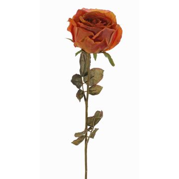 Rosa artificial NAJMA, aspecto seco, naranja-fucsia, 65cm, Ø10cm Rosa artificial NAJMA, aspecto seco, naranja-fucsia, 65cm, Ø10cm