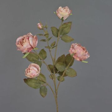Rama de rosas artificiales SITARA, aspecto seco, rosa antiguo, 75 cm, Ø 5-8 cm Rama de rosas artificiales SITARA, aspecto seco, rosa antiguo, 75 cm, Ø 5-8 cm