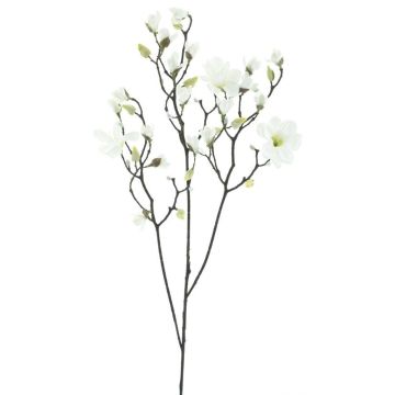 Rama artificial de magnolia NELKA, blanca, 125 cm