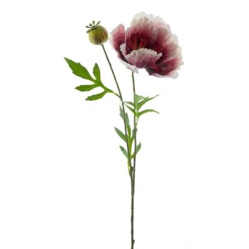 Amapola artificial EDESSA, rosa-blanco, 80 cm, Ø 11 cm Amapola artificial EDESSA, rosa-blanco, 80 cm, Ø 11 cm
