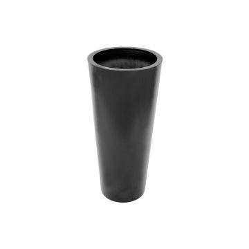 Maceta LEOPOLDO, negra, 110 cm, Ø 50 cm Maceta LEOPOLDO, negra, 110 cm, Ø 50 cm