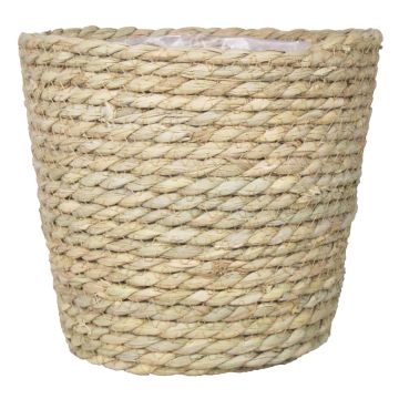 Cesta macetero FERMINA, beige, 13cm, Ø16cm