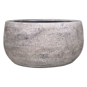 Cuenco de cerámica AGAPE con grano, blanco-marrón, 14cm, Ø28cm Cuenco de cerámica AGAPE con grano, blanco-marrón, 14cm, Ø28cm