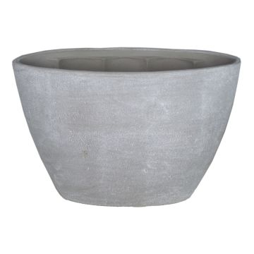 Maceta ovalada de cerámica para orquídeas RODISA, gris cemento, 32x14,5x22,5cm Maceta ovalada de cerámica para orquídeas RODISA, gris cemento, 32x14,5x22,5cm