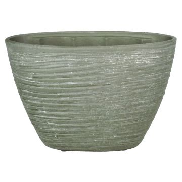 Maceta ovalada de cerámica para orquídeas ADELPHOS, muescas, gris-marrón, 32x14,5x22,5cm Maceta ovalada de cerámica para orquídeas ADELPHOS, muescas, gris-marrón, 32x14,5x22,5cm