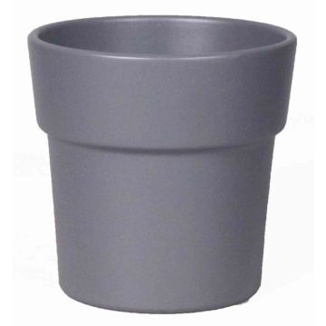 Maceta para orquídeas MARIVAN, cerámica, gris oscuro-mate, 12,5cm, Ø13,5cm