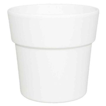 Maceta para orquídeas MARIVAN, cerámica, blanco-mate, 12,5cm, Ø13,5cm