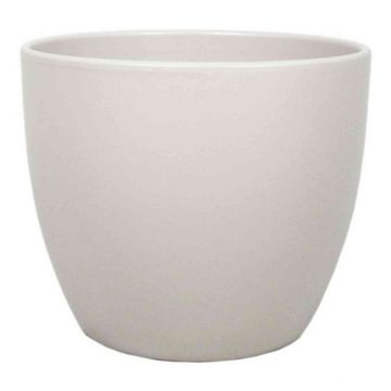 Maceta para plantas TEHERAN BASAR, cerámica, beige-mate, 12cm, Ø13,5cm