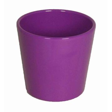 Maceta para orquídeas BANEH, cerámica, violeta, 12,5cm, Ø13,5cm