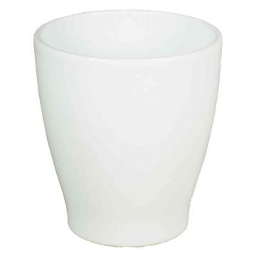 Maceta para orquídeas MALAYER, cerámica, blanco, 15cm, Ø13,2cm