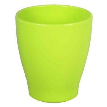 Maceta para orquídeas MALAYER, cerámica, verde manzana, 15cm, Ø13,2cm