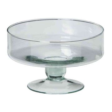 Cuenco de cristal CORIE OCEAN sobre soporte, transparente, 12cm, Ø19cm