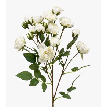 Flor artificial «Rama de rosa» TOSSA, blanca, 60 cm, Ø 1-4 cm