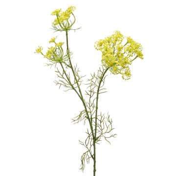 Rama decorativa de flores de eneldo ALRESCHA, amarilla, 85 cm