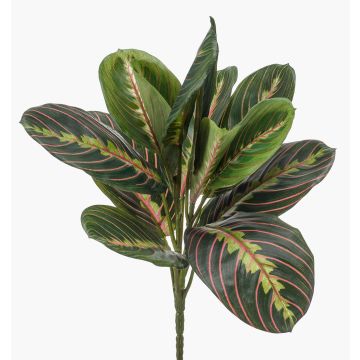 Planta artificial de arrowroot SITULA con varilla, verde-rojo, 30 cm