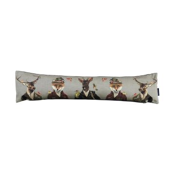 Cojín decorativo EMTIS con motivo de ciervo y zorro, gris, 90 x 15 x 20 cm Cojín decorativo EMTIS con motivo de ciervo y zorro, gris, 90 x 15 x 20 cm