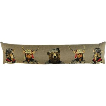 Cojín decorativo EMTIS con motivo de animales invernales, gris, 90 x 15 x 20 cm Cojín decorativo EMTIS con motivo de animales invernales, gris, 90 x 15 x 20 cm