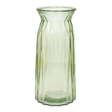 Jarrón de mesa RUBIE de cristal, verde claro-transparente, 20cm, Ø10,8cm Jarrón de mesa RUBIE de cristal, verde claro-transparente, 20cm, Ø10,8cm