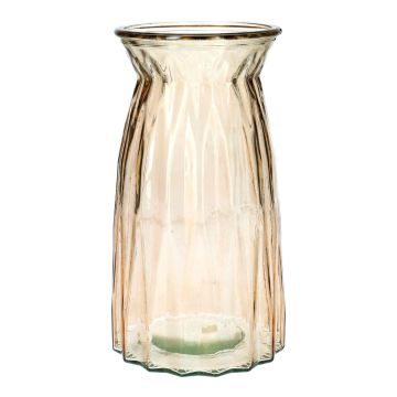 Jarrón de mesa RUBIE de cristal, topo-transparente, 20cm, Ø10,8cm Jarrón de mesa RUBIE de cristal, topo-transparente, 20cm, Ø10,8cm