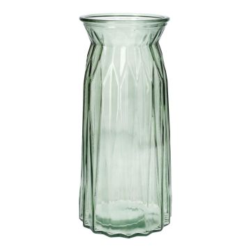 Jarrón de mesa RUBIE de cristal, verde-transparente, 24 cm, Ø 11 cm Jarrón de mesa RUBIE de cristal, verde-transparente, 24 cm, Ø 11 cm