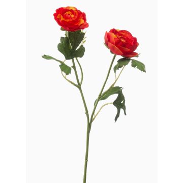 Rama de flores de ranúnculo artificial FLORANCE, naranja oscuro, 45 cm Rama de flores de ranúnculo artificial FLORANCE, naranja oscuro, 45 cm