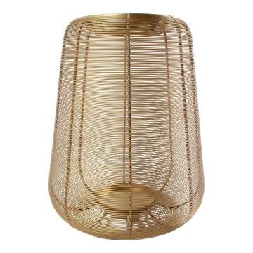 Linterna de hierro KONRADIN, dorada, 40 cm, Ø 34 cm Linterna de hierro KONRADIN, dorada, 40 cm, Ø 34 cm