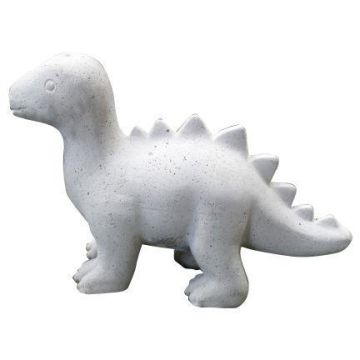 Figura de animal: estegosaurio NIONA de cemento, gris, 35x12x23cm Figura de animal: estegosaurio NIONA de cemento, gris, 35x12x23cm