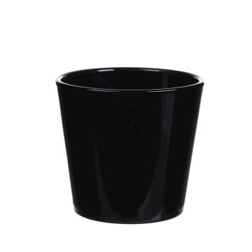 Macetero GIENAH, cerámica, negro, 12,5cm, Ø13,5cm Macetero GIENAH, cerámica, negro, 12,5cm, Ø13,5cm