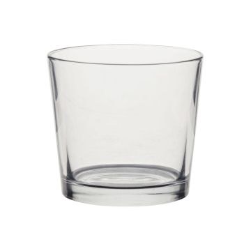 Vaso para velas ALENA, transparente, 9cm, Ø10cm
