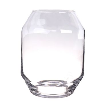 Jarrón grande de cristal LEVIANO, transparente, 33cm, Ø18cm/Ø25cm