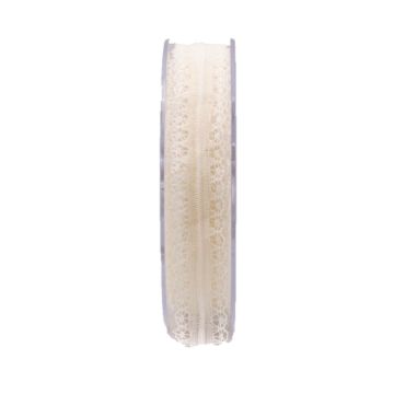 Cenefa de encaje SIMAY, color crema, 20m, 20mm Cenefa de encaje SIMAY, color crema, 20m, 20mm