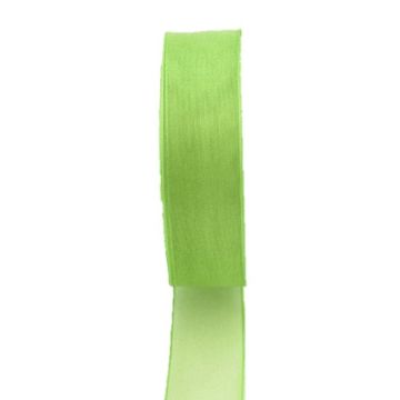 Cinta de organza OSNA, verde lima, 25 m, 25 mm Cinta de organza OSNA, verde lima, 25 m, 25 mm
