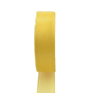 Cinta de organza OSNA, amarilla, 50 m, 10 mm Cinta de organza OSNA, amarilla, 50 m, 10 mm