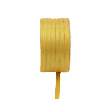 Cinta de raso doble VIPKE, amarilla, 50 m, 6 mm Cinta de raso doble VIPKE, amarilla, 50 m, 6 mm