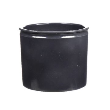 Maceta de cerámica ALCHIBA, antracita, 12,5cm, Ø14cm Maceta de cerámica ALCHIBA, antracita, 12,5cm, Ø14cm