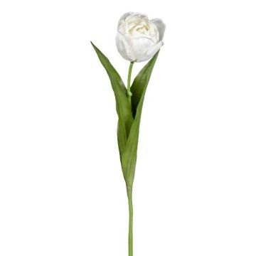 Flor decorativa tulipán TRIFT, blanco-verde, 50cm, Ø4,5cm Flor decorativa tulipán TRIFT, blanco-verde, 50cm, Ø4,5cm