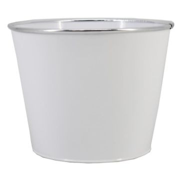 Cesta para macetas ANJULICA, naranja-beige, 24cm, Ø28cm