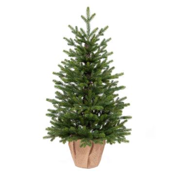 Árbol de Navidad artificial de yute ESPOO, saco, 90cm, Ø55cm