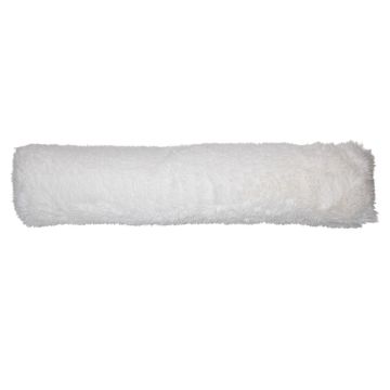 Suave tapón para puertas ARIFA con aspecto de piel de oso, blanco, 90 x 20 x 15 cm Suave tapón para puertas ARIFA con aspecto de piel de oso, blanco, 90 x 20 x 15 cm