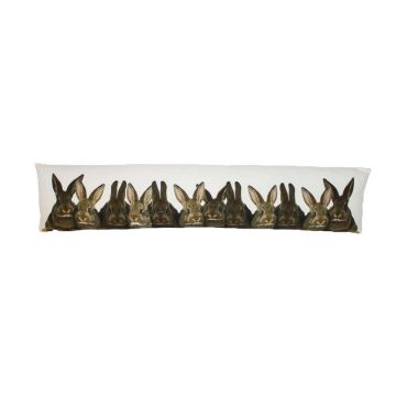 Cortavientos decorativo WEIDER con motivo de conejito, marrón y blanco, 90 x 20 x 10 cm Cortavientos decorativo WEIDER con motivo de conejito, marrón y blanco, 90 x 20 x 10 cm