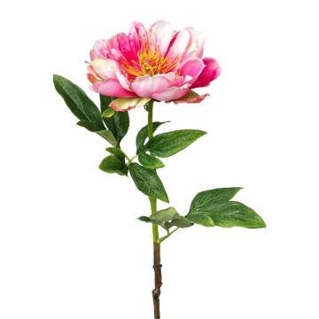 Flor de plástico de peonía PEFIN, rosa chillón, 50cm Flor de plástico de peonía PEFIN, rosa chillón, 50cm