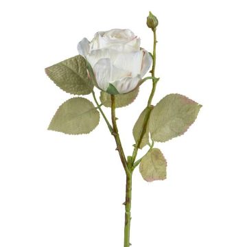 Flor decorativa rosa ZORKLIN, blanca, 45cm, Ø6,5cm Flor decorativa rosa ZORKLIN, blanca, 45cm, Ø6,5cm