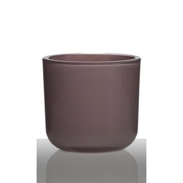 Vaso para velas NICK de cristal, rosa antiguo, 13cm, Ø14cm Vaso para velas NICK de cristal, rosa antiguo, 13cm, Ø14cm