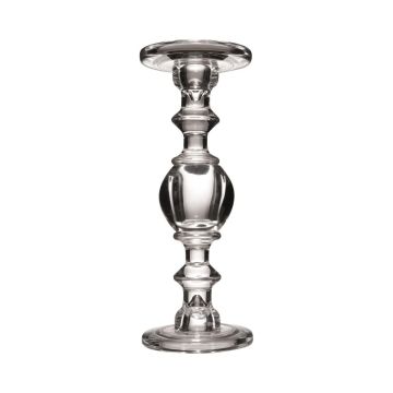 Portavelas KONSTANDIN de cristal, transparente, 29 cm, Ø 11,3 cm Portavelas KONSTANDIN de cristal, transparente, 29 cm, Ø 11,3 cm